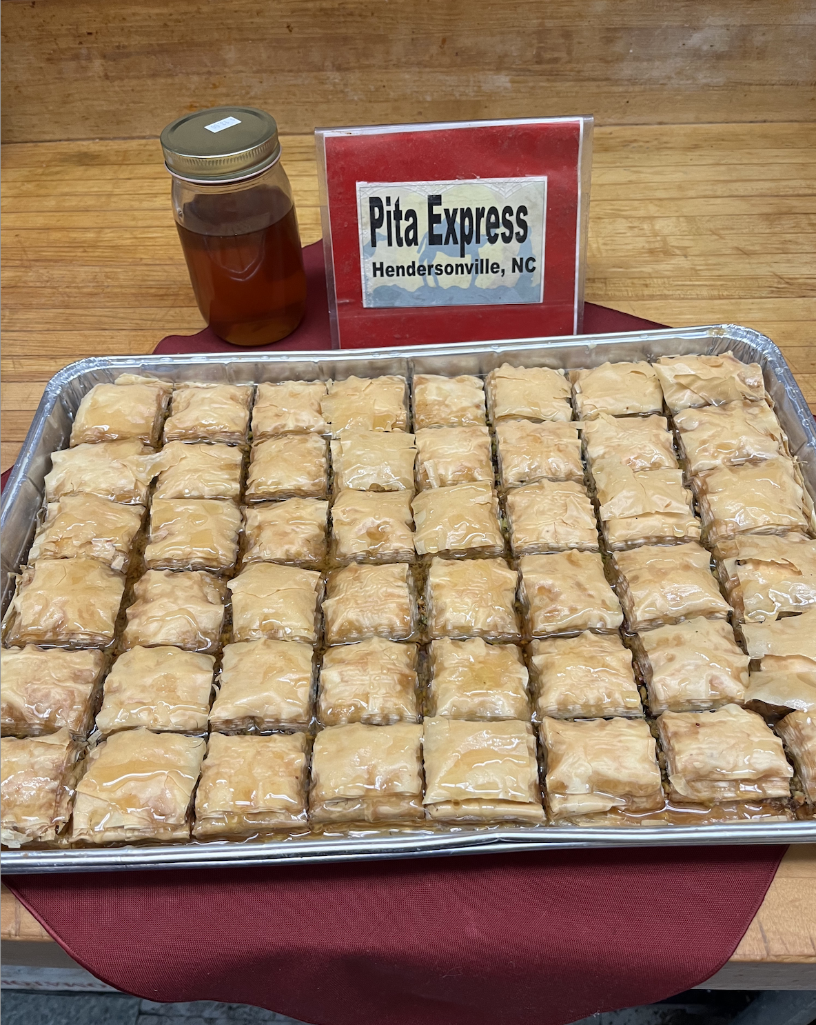 Gluten free baklava with dairy free option